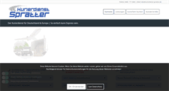 Desktop Screenshot of kurierdienst-spratter.de