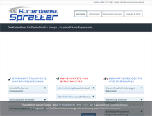 Tablet Screenshot of kurierdienst-spratter.de